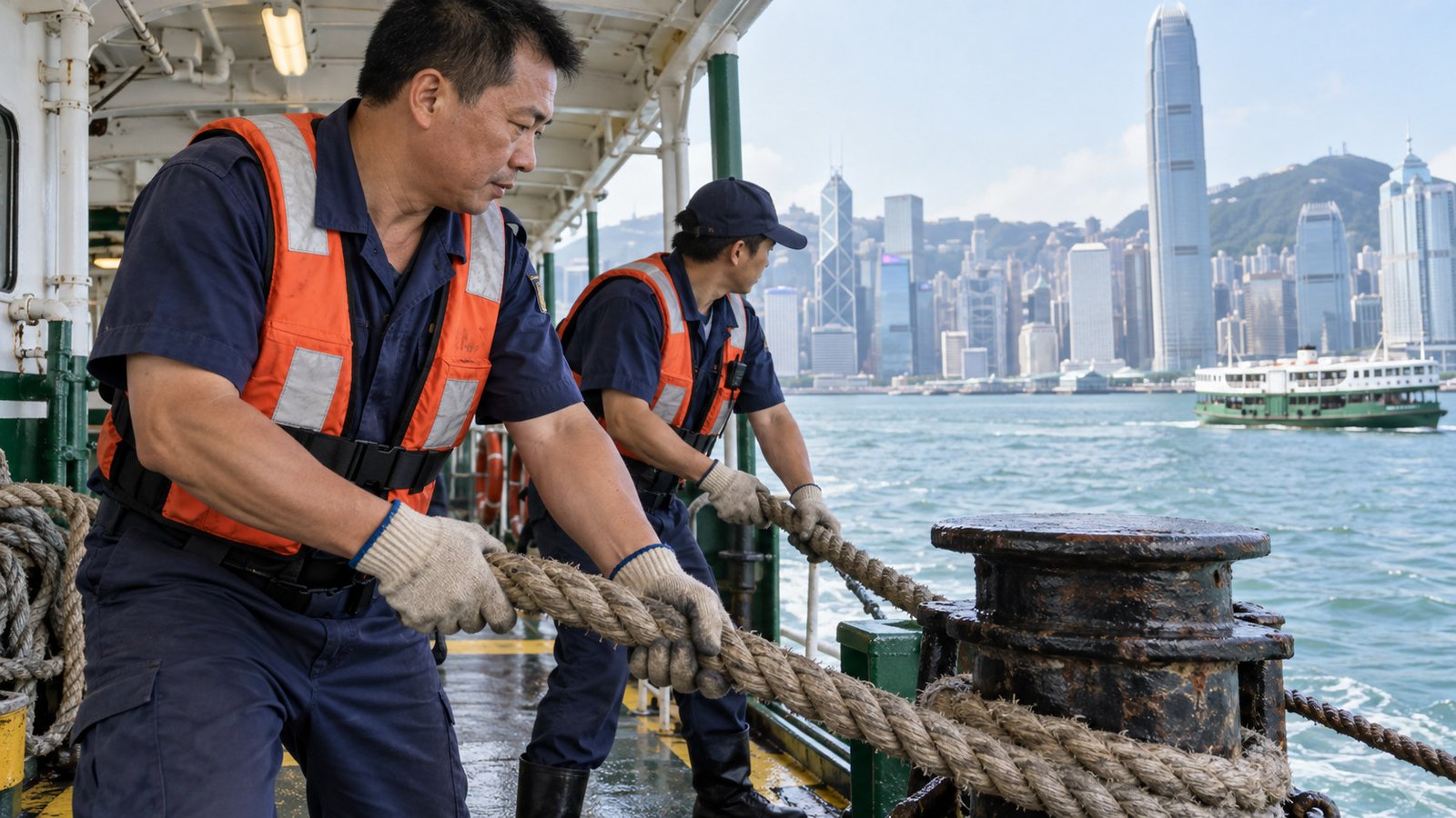 本地船業入行：由海事助理逐級考牌 寫實人物示意圖