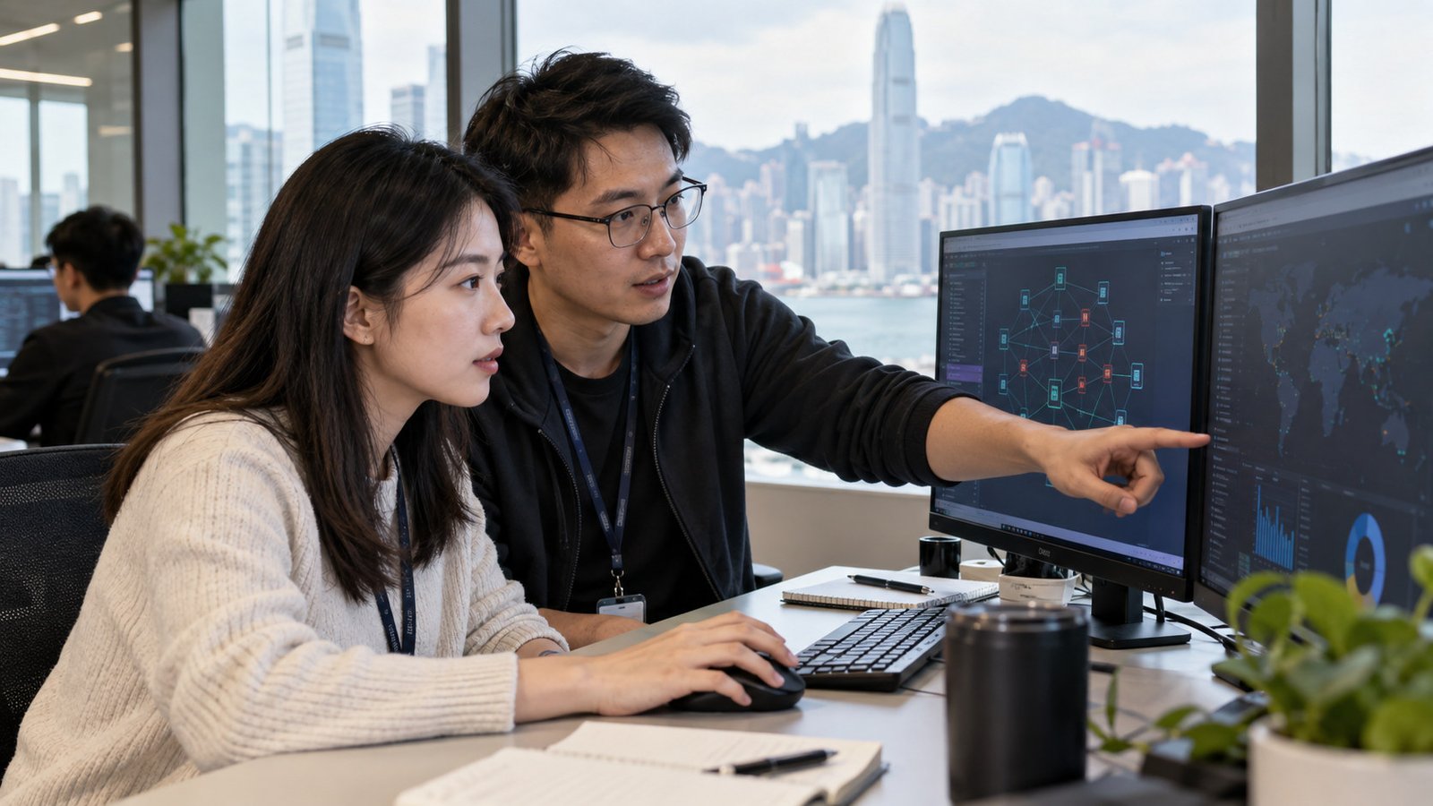 網絡安全入行:非技術背景的起步方法 寫實人物示意圖